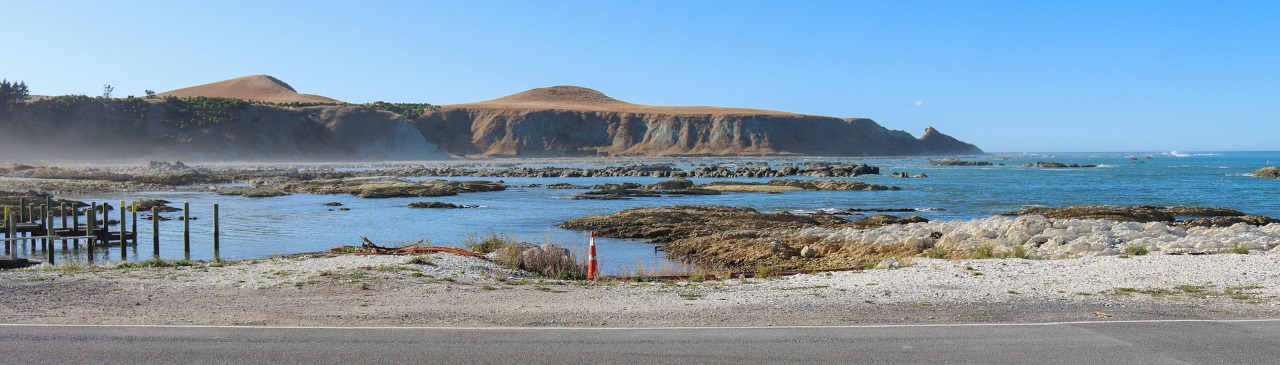 Meer und Berge bei Kaikoura